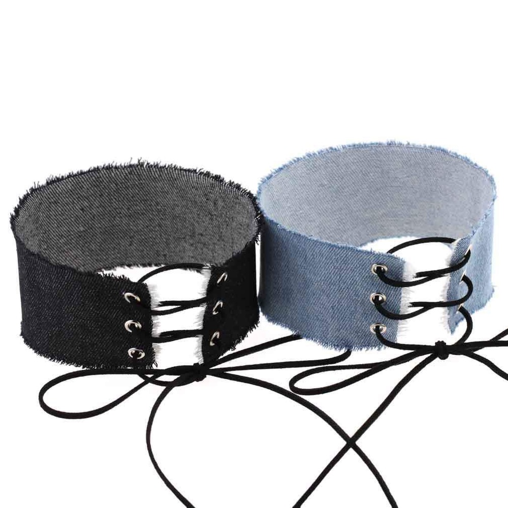 Denim Chokers